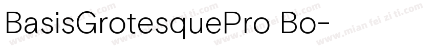 BasisGrotesquePro Bo字体转换
